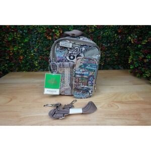 Pioneer Express Route 66 Tapestry Crossbody Bag Travel Organizer New T679-66
